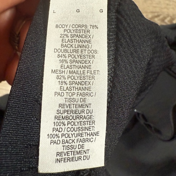 Nike Sports Bra Large Black Dri-fit Indy Activewear Minimalist Loungewear - Picture 7 of 8